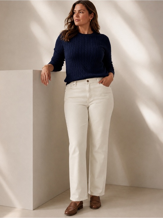 Lauren Ralph Lauren Denim - NWT Lauren Ralph Lauren High-Rise Straight Ankle Jean White Wash Size 16